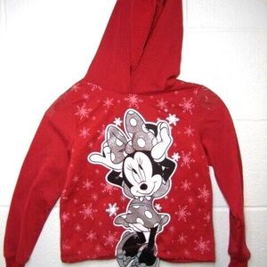 Minnie Mouse Hoodie girls size small see desc: 100% polyester